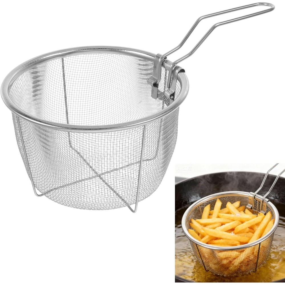 Round Fry Basket with Folding  - Home Cooking Restaurants review and price