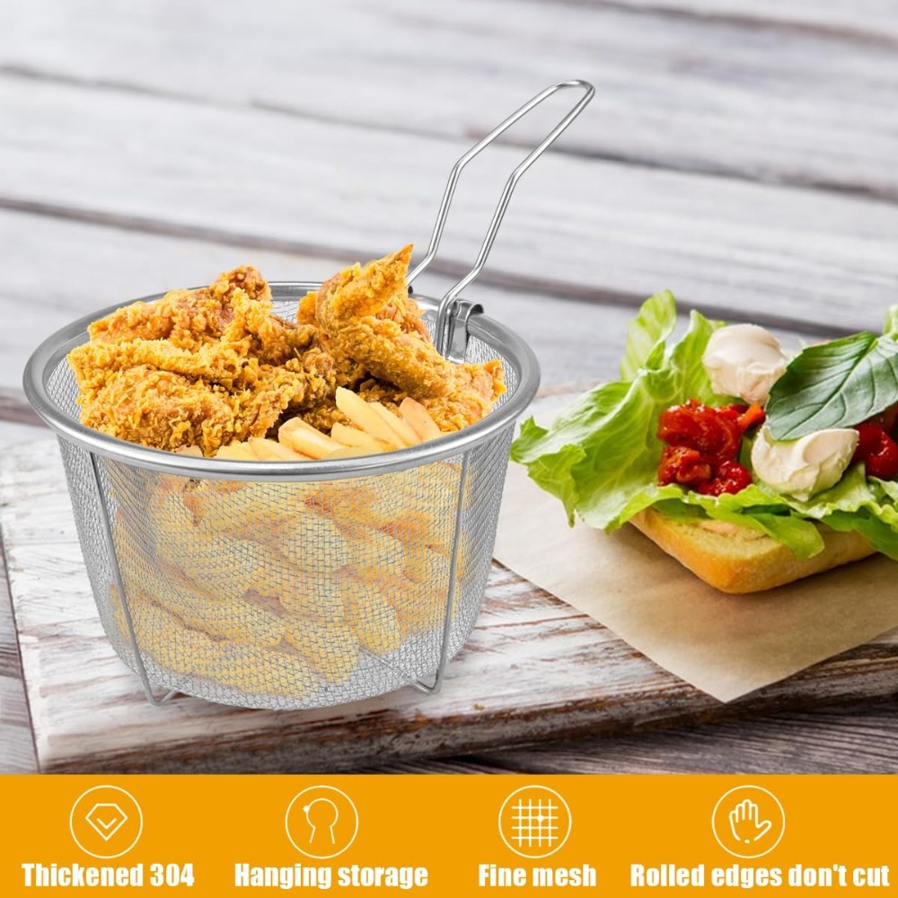 Round Fry Basket with Folding  - Home Cooking Restaurants review and price