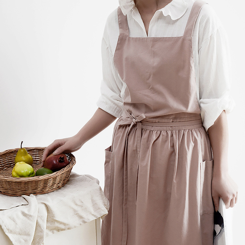 Women Cotton Linen Bib Apron J - Home Cooking Japanese review and price