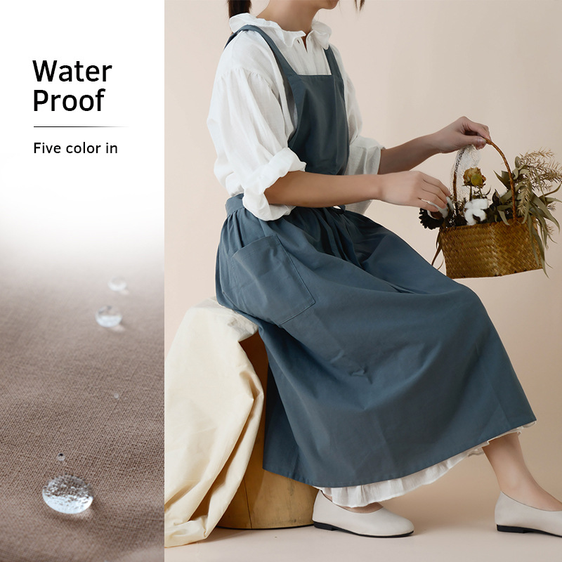 Women Cotton Linen Bib Apron J - Home Cooking Japanese review and price