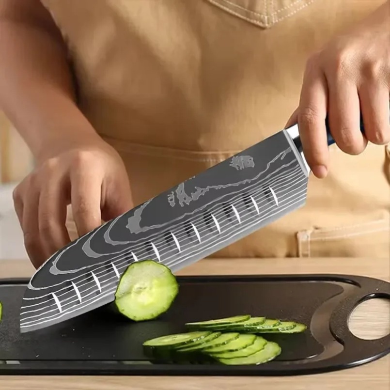 Damascus Patterned Laser Steel - Home Cooking Japanese review and price