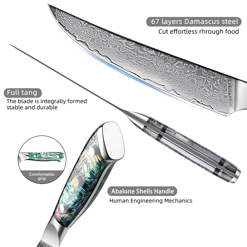 Japanese Damascus Steel Utilit - Home Cooking Japanese review and price