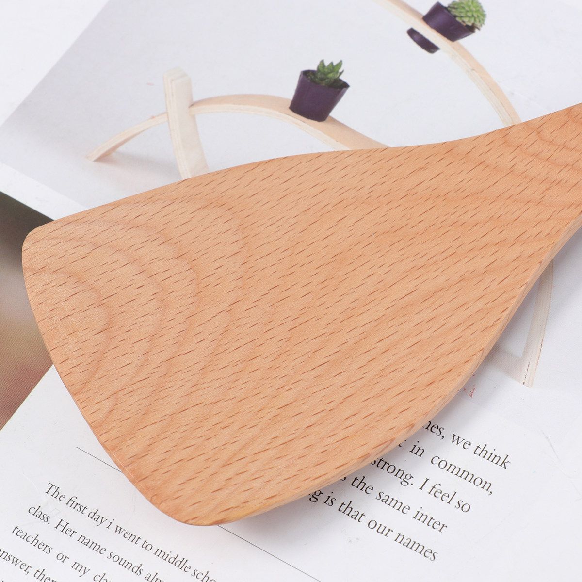 1pc Wooden Rice Shovel Natural - Home Cooking Restaurants review and price